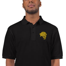 Load image into Gallery viewer, Men&#39;s UnFazed Lion Premium Polo - Black - UnFazed Tees
