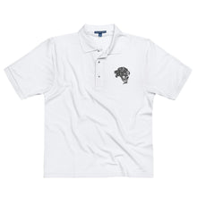 Load image into Gallery viewer, Men&#39;s UnFazed Lion Premium Polo - White - UnFazed Tees
