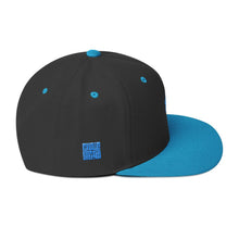 Load image into Gallery viewer, Black Aqua Snapback Lion Hat - UnFazed Tees
