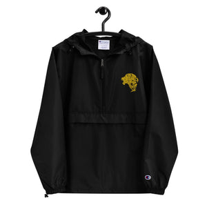 Embroidered Champion Packable Jacket - Black - UnFazed Tees