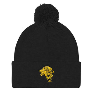 Lion Pom Pom Knit Cap - UnFazed Tees