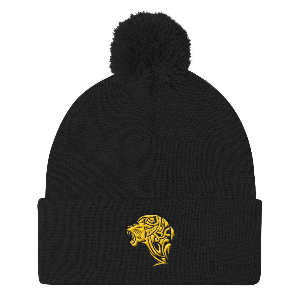 Lion Pom Pom Knit Cap - UnFazed Tees