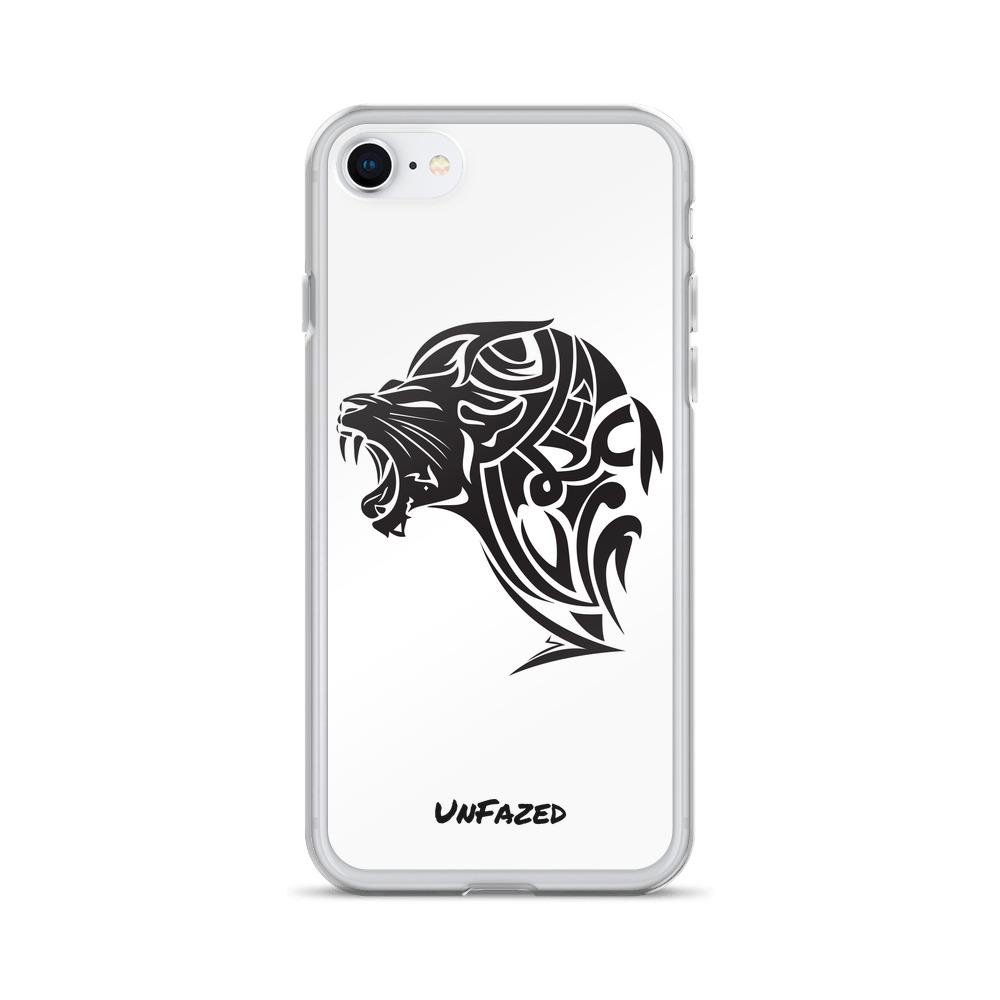 iPhone 7/8 UnFazed Lion Case White - UnFazed Tees