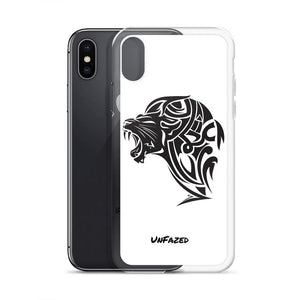 iPhone X/XS UnFazed Lion Case White - UnFazed Tees