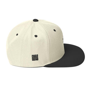 Black & Natural Creme Snapback Lion Hat - UnFazed Tees