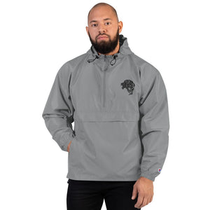 Embroidered Champion Packable Jacket - Graphite - UnFazed Tees