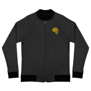 Women's Lion Bomber Jacket - Black - UnFazed Tees