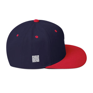 Navy Red Snapback Lion Hat - UnFazed Tees