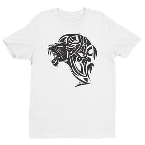 Short Sleeve Fitted Lion T-shirt - White - UnFazed Tees