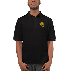 Men's UnFazed Lion Premium Polo - Black - UnFazed Tees