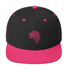 Load image into Gallery viewer, Black Flamingo Pink Snapback Lion Hat - UnFazed Tees
