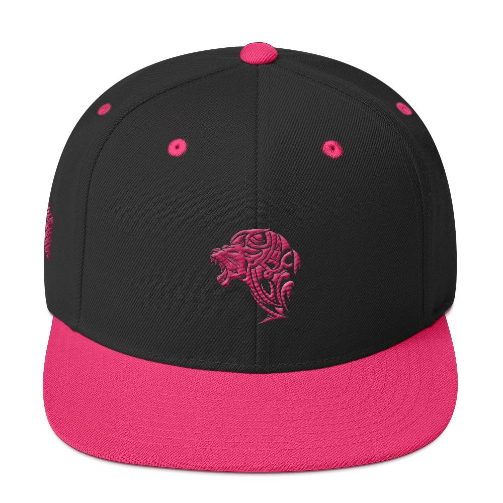 Black Flamingo Pink Snapback Lion Hat - UnFazed Tees