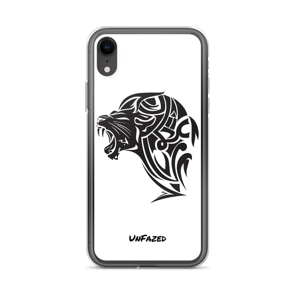 iPhone XR UnFazed Lion Case White - UnFazed Tees