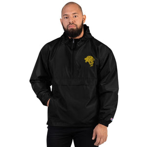 Embroidered Champion Packable Jacket - Black - UnFazed Tees