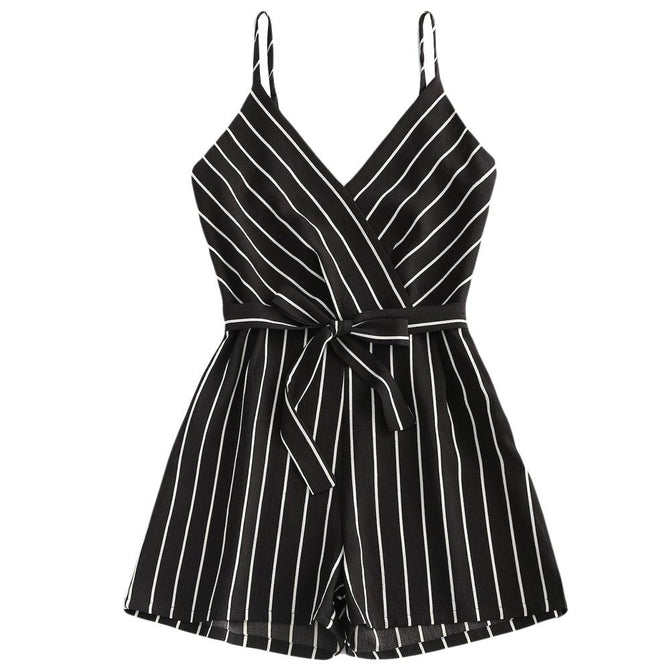 New York Pinstripe Romper - UnFazed Tees