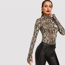 Load image into Gallery viewer, Anaconda Bodysuit - Snake Print - UnFazed Tees
