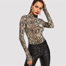 Load image into Gallery viewer, Anaconda Bodysuit - Snake Print - UnFazed Tees
