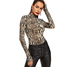 Load image into Gallery viewer, Anaconda Bodysuit - Snake Print - UnFazed Tees
